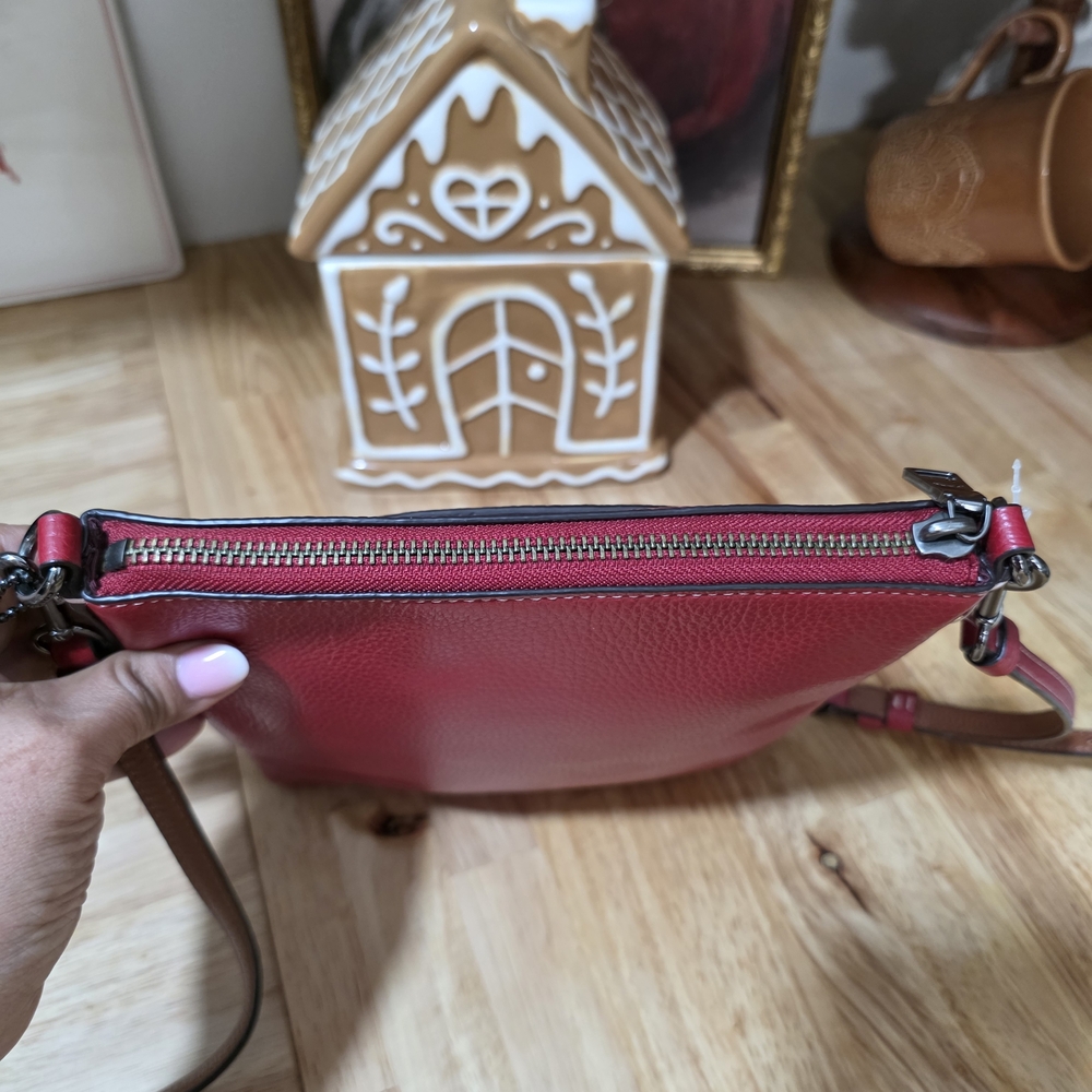 Coach Red Leather Crossbody Bag - Picture 12 of 13